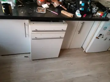 lot 5 meuble cuisine blanc plus table de travail