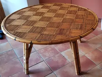 Table en rotin
