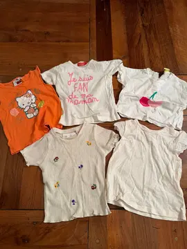 5 hauts fille été 18 mois