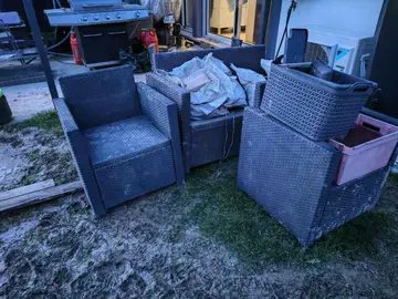 salon de jardin osier plastique