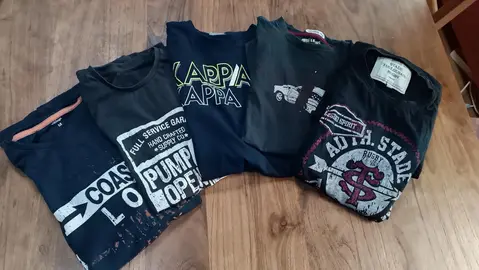 lot de 5 Tshirt jeune ado, état correct dont un du stade toulousain