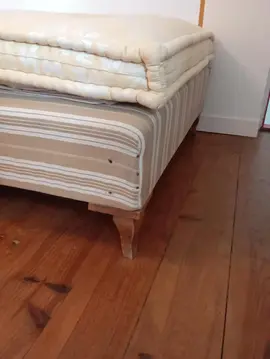 sommier à ressort+matelas laines 110cm