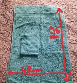 Serviette/gant verts (neufs)