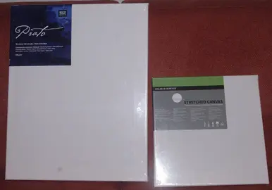 Deux toiles sur chassis pour peinture