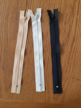 3 fermetures à glissière