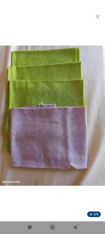 4 serviettes de table en coton