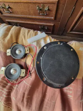 1 enceinte et deux tweeters auto diamètre 10cm et 5cm pour les tweeters