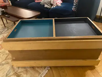 table basse avec coffre de rangzment