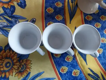 3 tasses Coquelicot