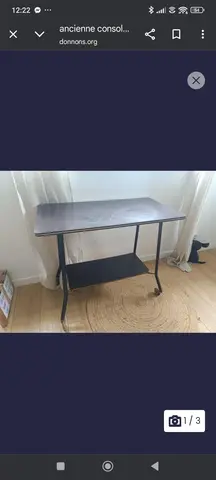 ancienne console vintage à roulette