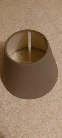 abat jour 19 cm gris