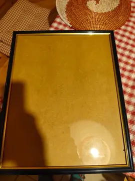 grand cadre bleu avec verre