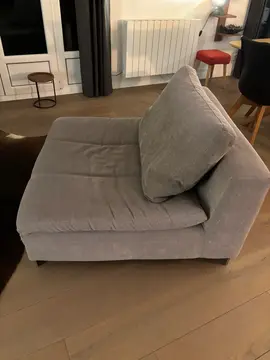 2 fauteuils assise large