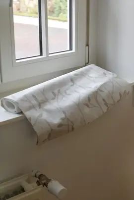 Chute rouleau papier peint