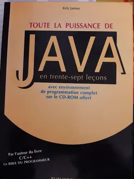 Livre + CD pour apprendre le java