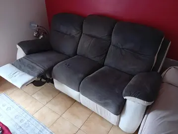 Canapé 3 places dont une place relax