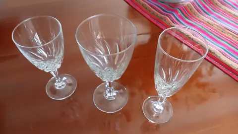 verres à pieds