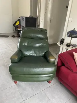 Fauteuil en cuir