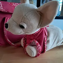 Peluche chien et panier