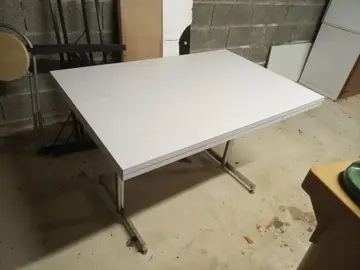 table formica + rallonges intégrées