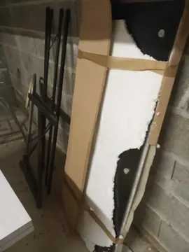 table en verre neuve