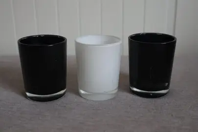 3 pots à bougies