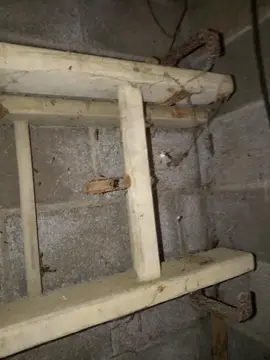 échelle double en bois 2x5m