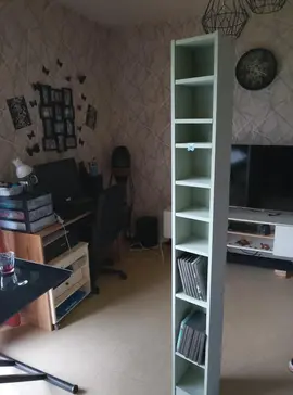 colonne CD-DVD en bois