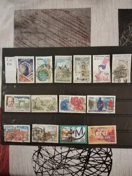 timbres français oblitérés lot EH
