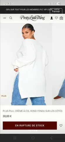 pull oversize femme
