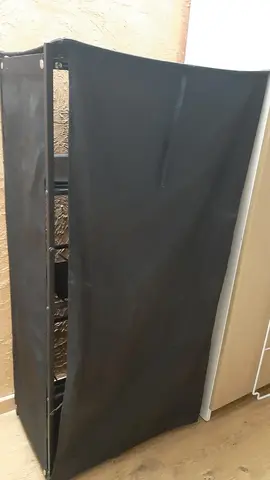 petite étagère en métal et tissu 1m de hauteur 5 étagères