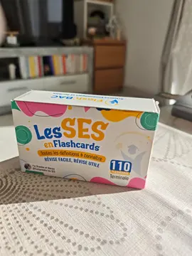 Boîte de flashcards définitions - SES Terminale