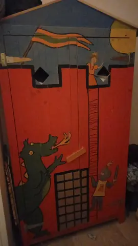 armoire pin massif peintr