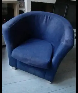 Fauteuil club bleu