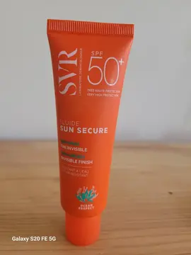 fluide invisible sur sécurité SPF 50 - SVR