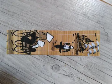 marque page peint sur bois