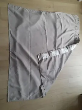 double rideau gris T 140cm x260cm