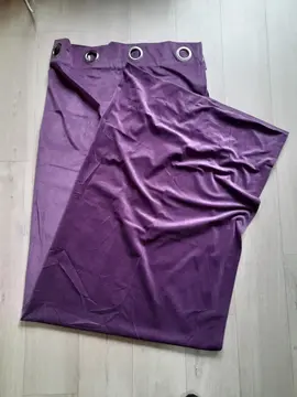 double rideau violet velours T 140 x 210 cm
