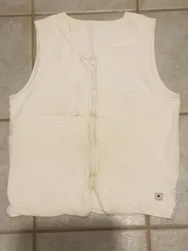 gilet blanc sans manches