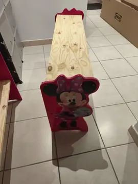 meuble Minnie avec cases tissus rose