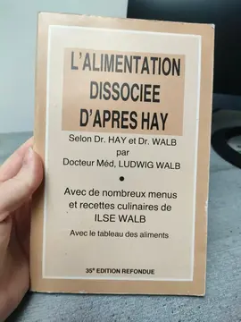 livre l'alimentation dissociée