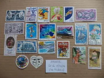 Timbres de France. Lot du 9\02\26
