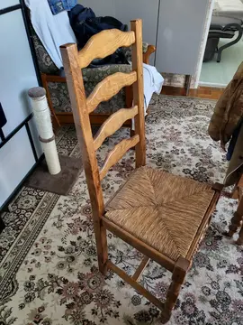 lot de 2 chaises bois