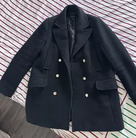 manteau Stradivarius bleu marine taille L