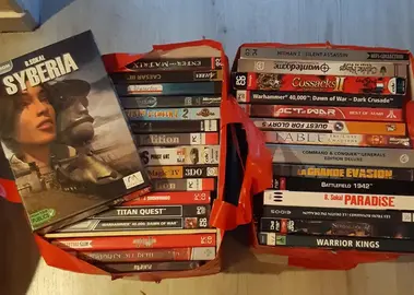 Donne 92 jeux pc Windows 98 xp neufs ou peu utilisés