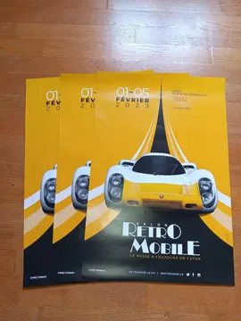Affiches : salon rétromobile 2023 (choix possible)