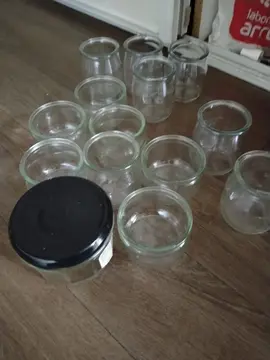 lot de pots en verre