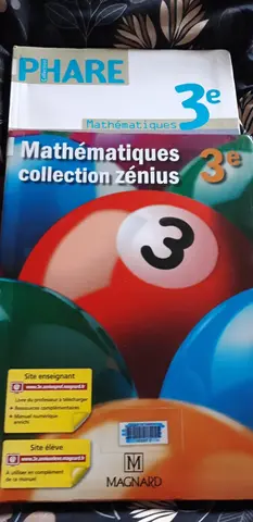 2 livres de maths niveau 3ème