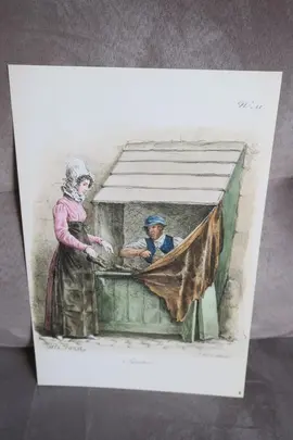 REPRODUCTION de lithographie « Savetier » CARLE VERNET