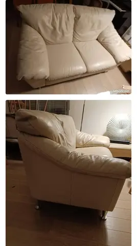 sofa en cuir donne à l'unité ou les 2